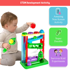 WALA Pound a Ball Dinosaurs toy safe-durable construction supports everyday toddler use