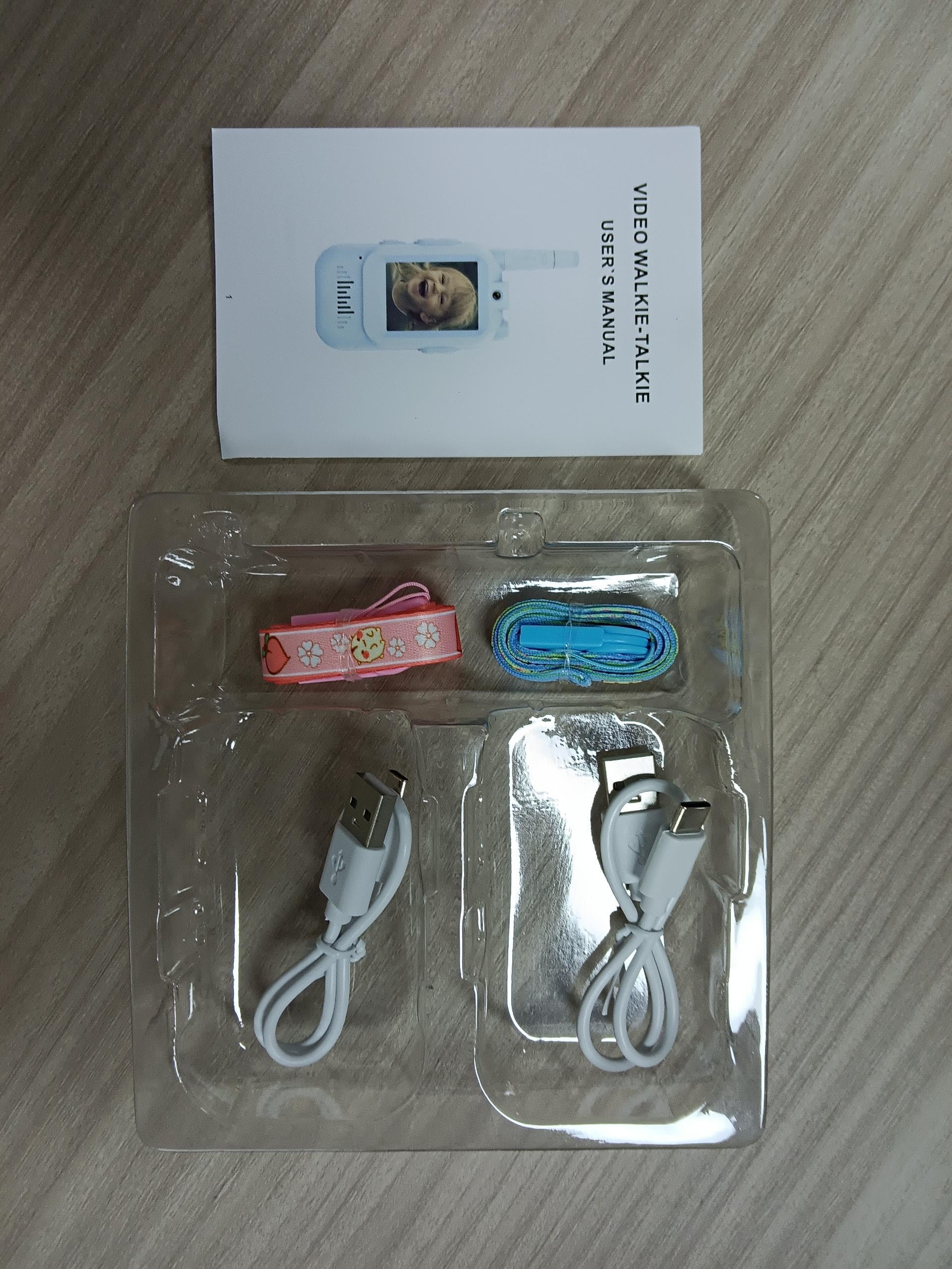 Walant gift-ready packaging for the blue and pink walkie talkie set