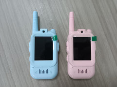Walant pink walkie talkie screen display enables live video calls