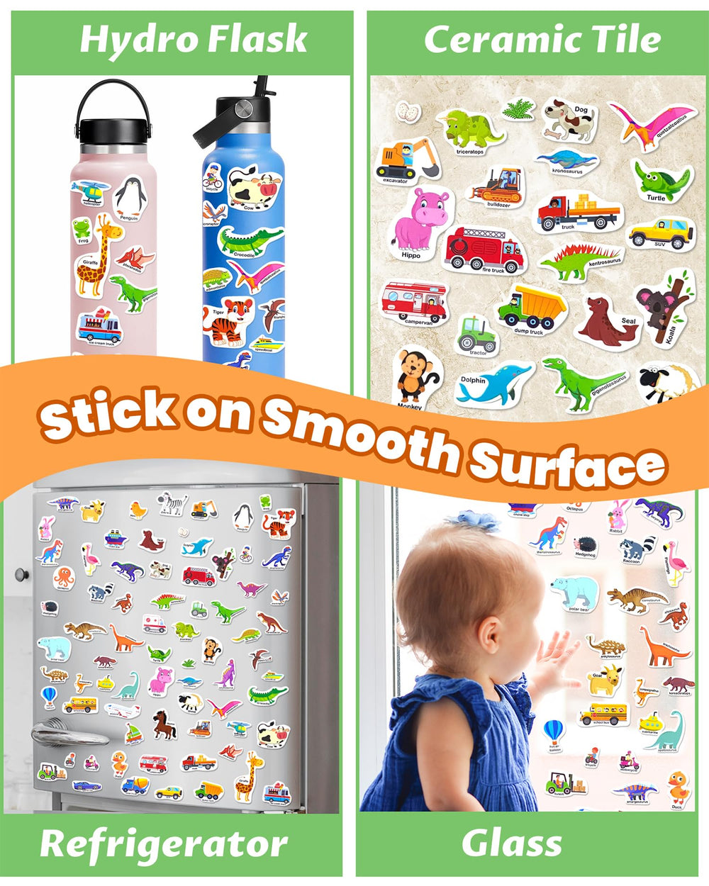 Walenced sticker book handle storage keeps stickers organized on the go.