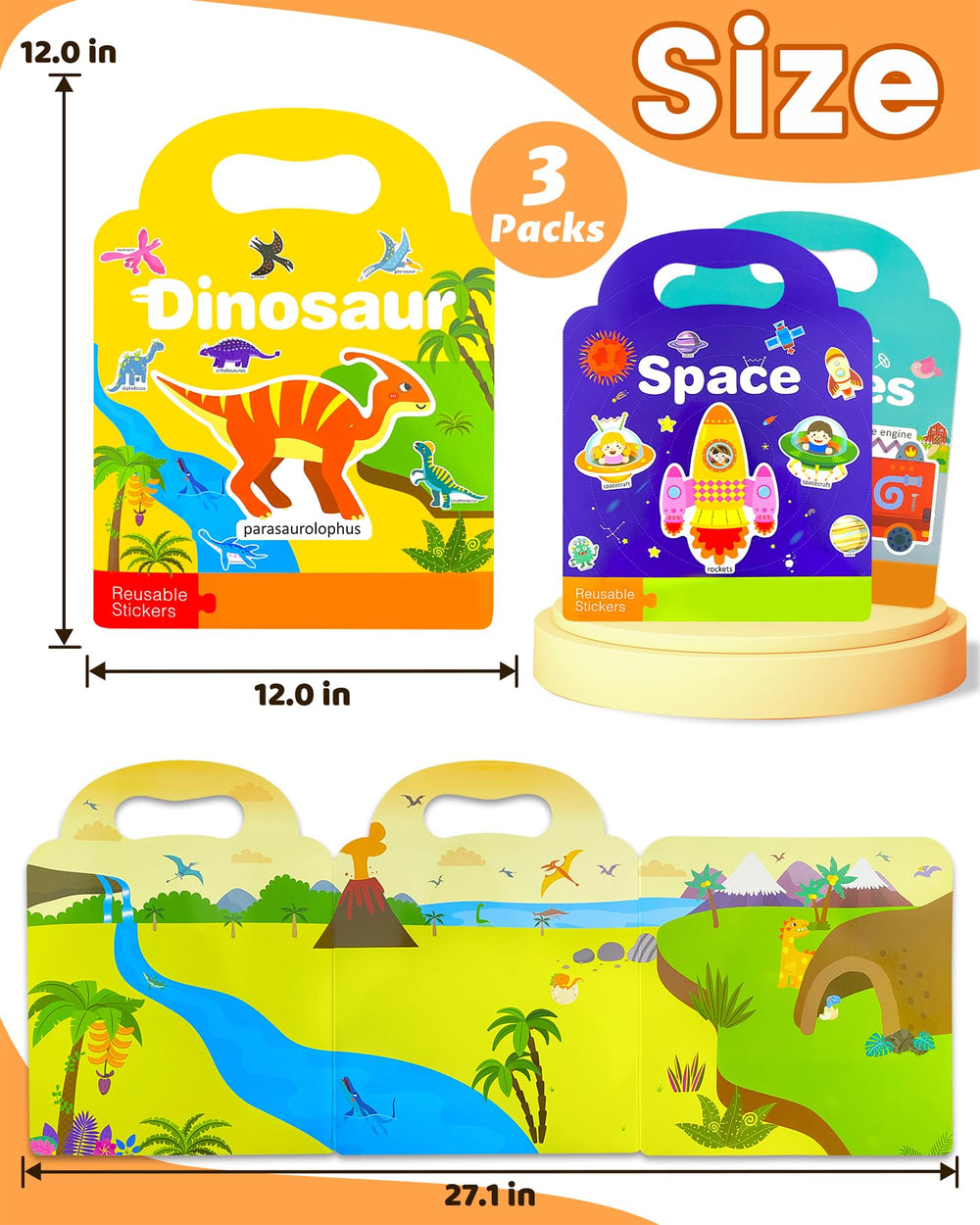 Walenced sticker book screen-free activity that encourages creative entertainment