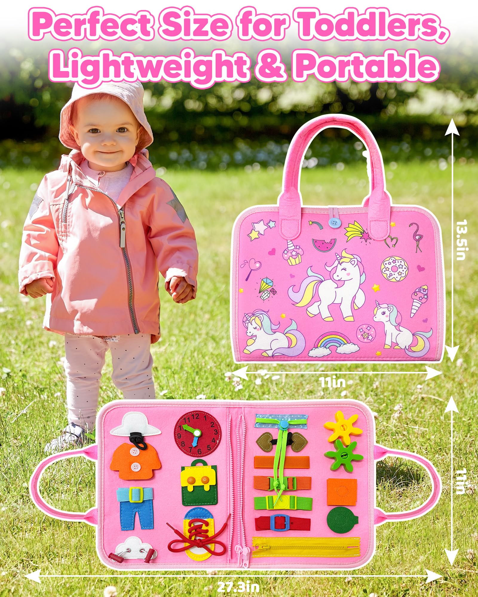 Walenty Busy Board makes a delightful gift for toddlers on birthdays.