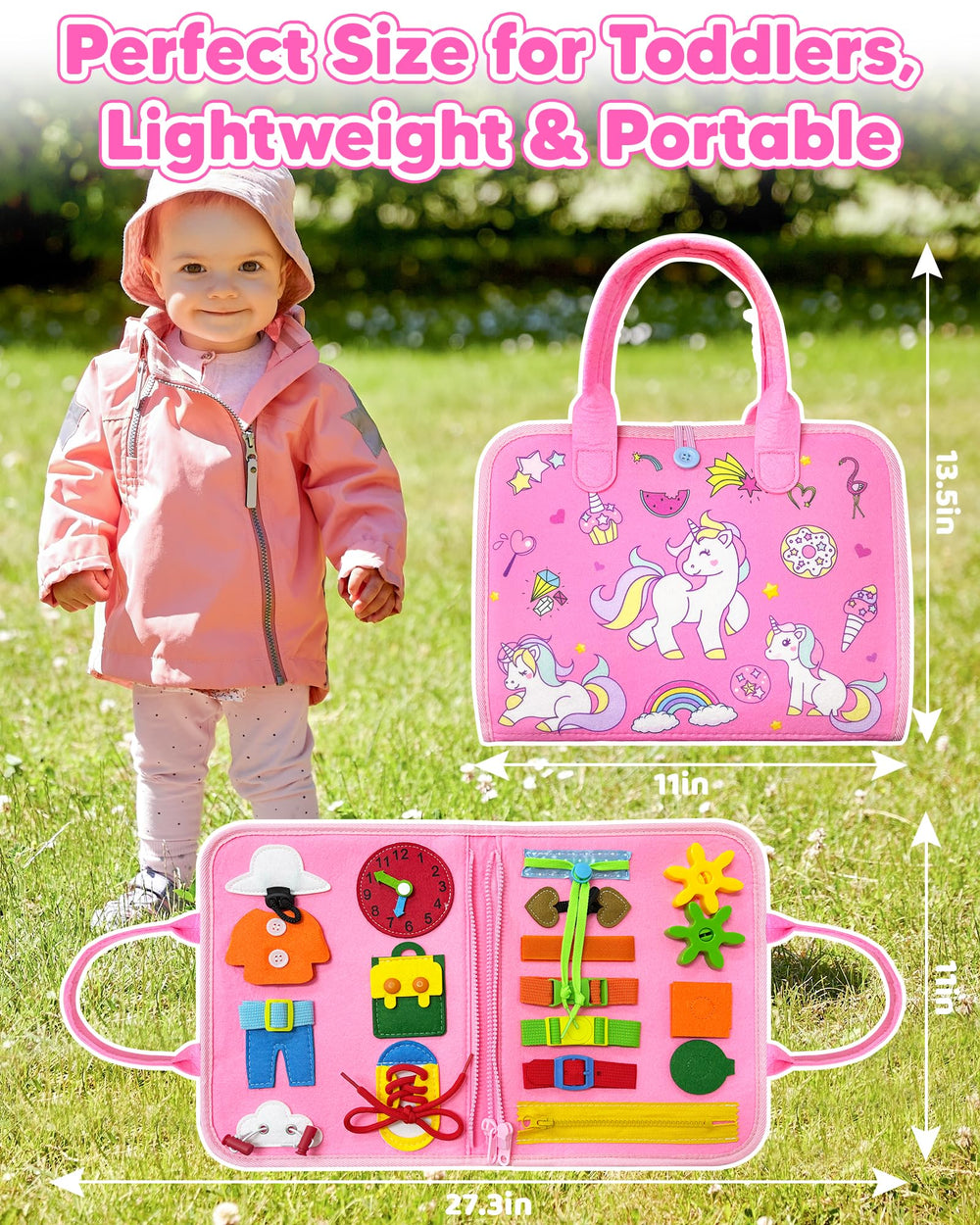 Walenty Busy Board makes a delightful gift for toddlers on birthdays.