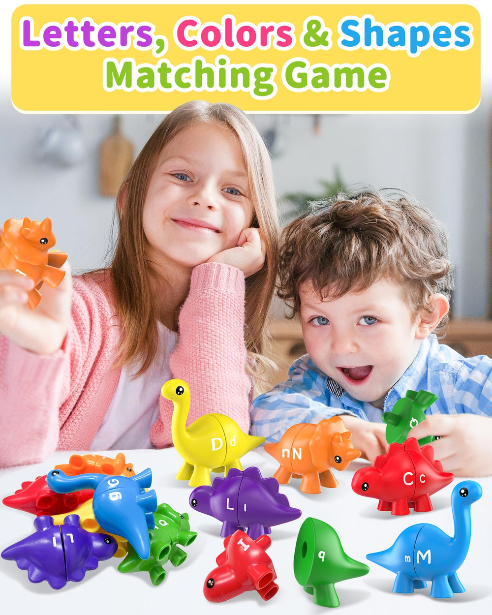Walenty Montessori-style letter matching supports fine motor skills and color recognition.