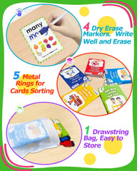 The drawstring bag keeps cards organized and portable for travel