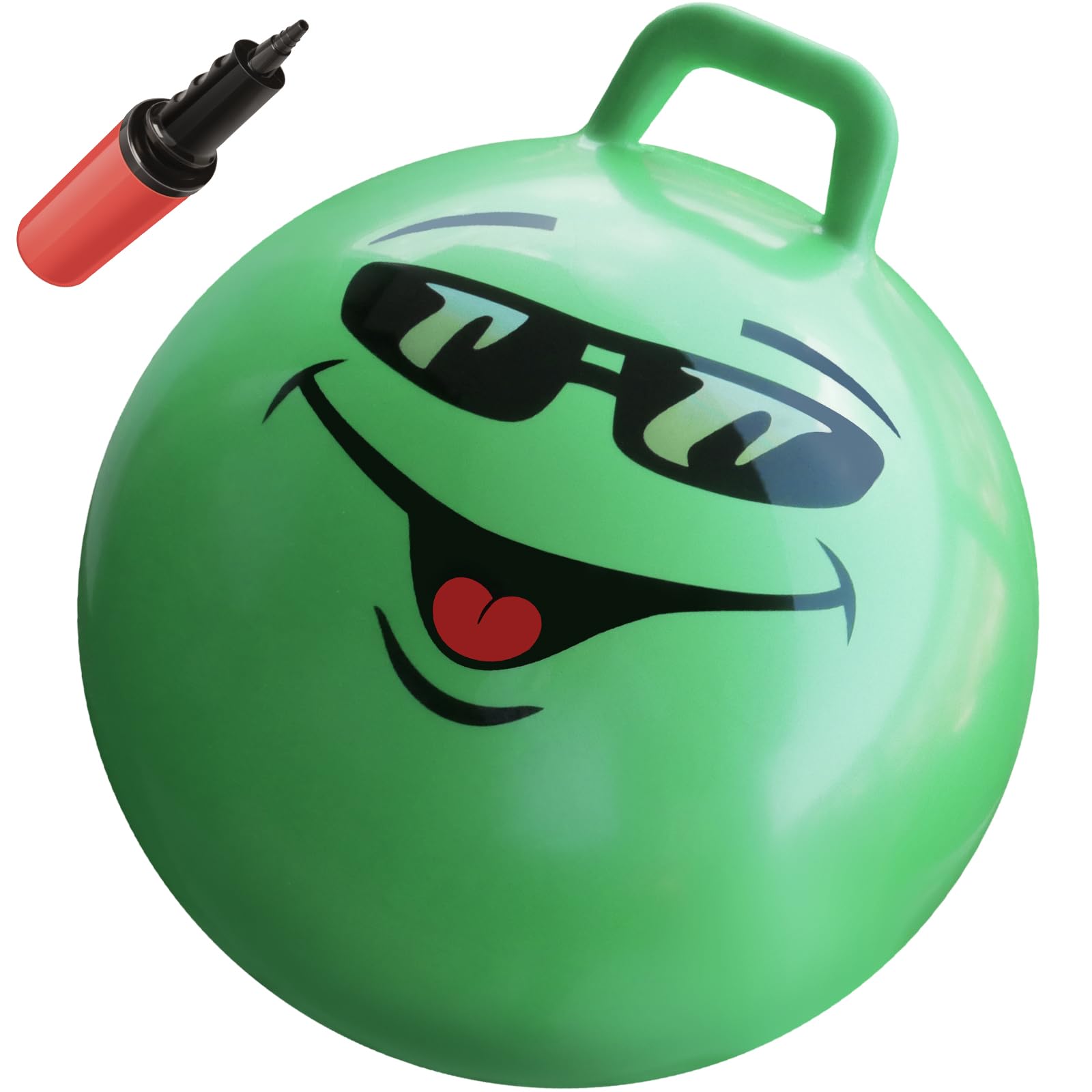 Waliki Hop Ball 18-inch green ready for outdoor relay races and active play.