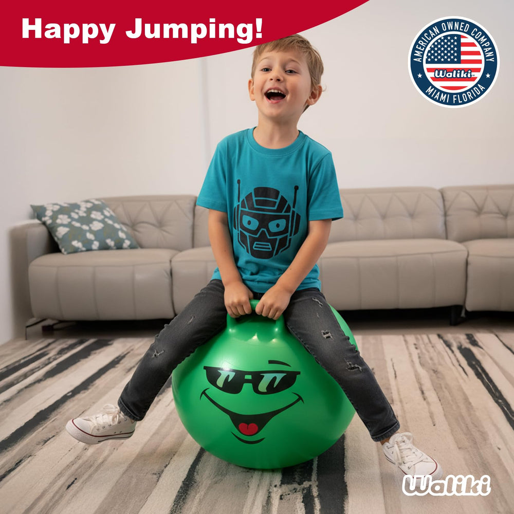Waliki Hop Ball is safety tested to meet US standards for worry-free fun.