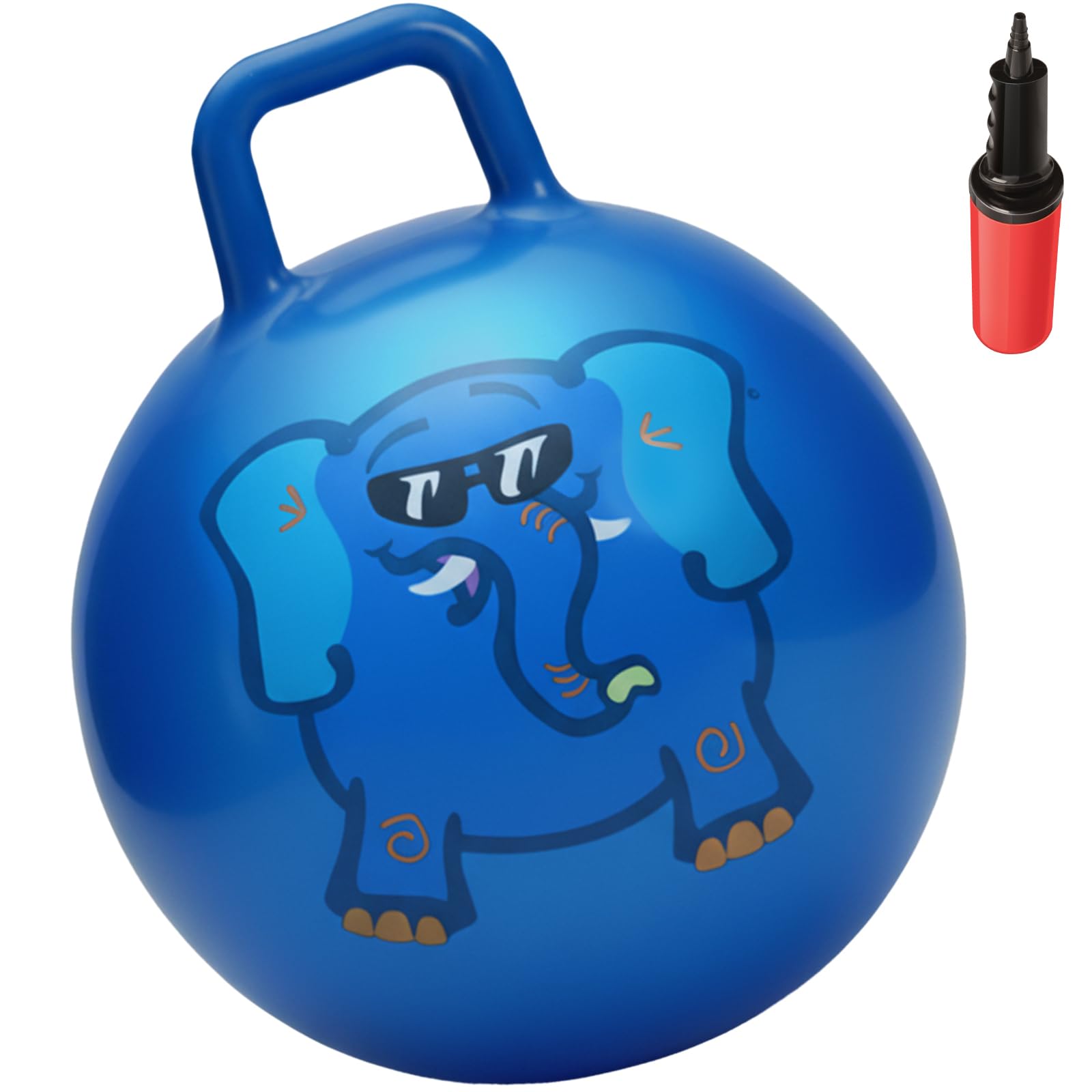 Waliki Hopper Ball 18in blue ready for safe indoor play and fun exercise.