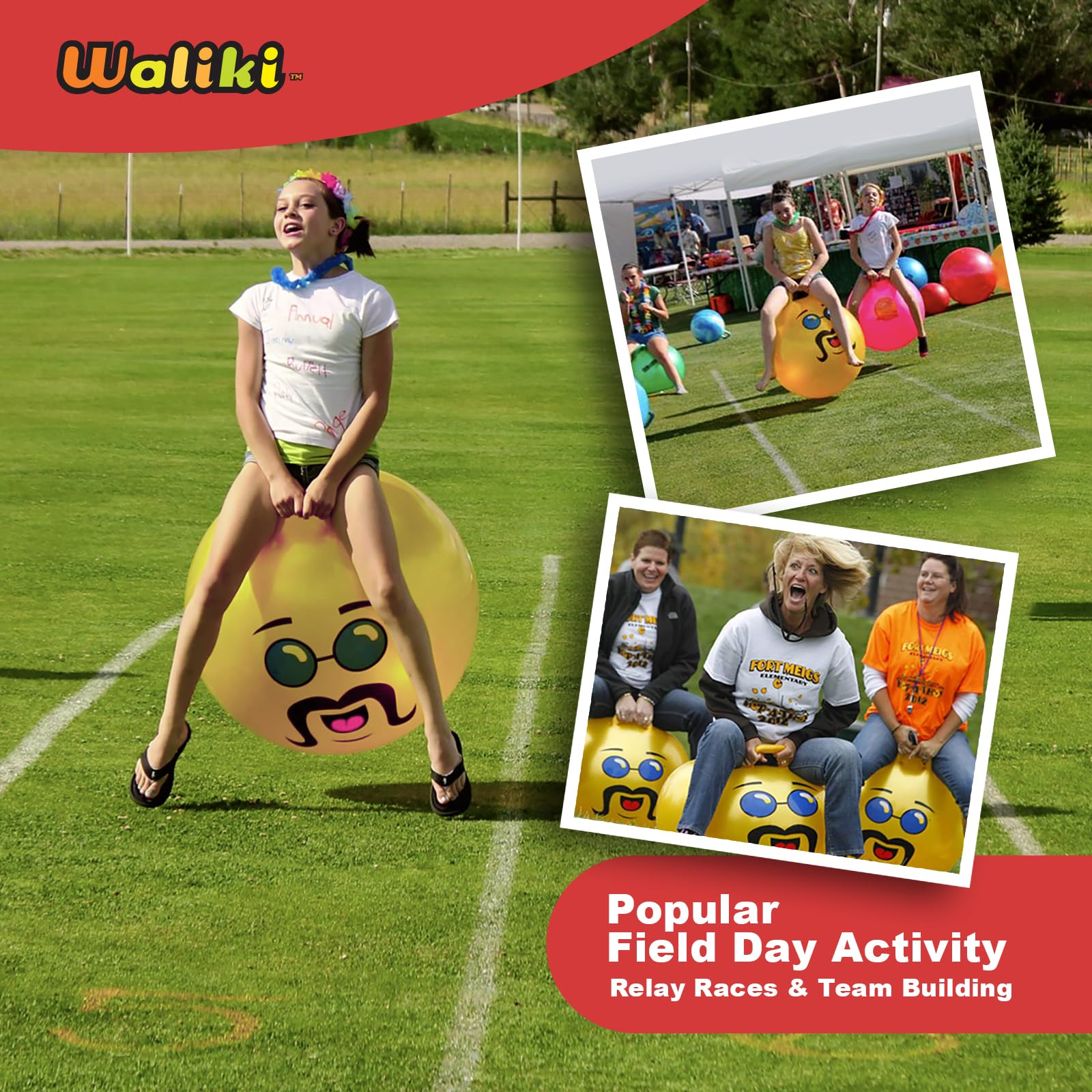Close-up of Waliki Hopper Ball logo signaling trusted quality