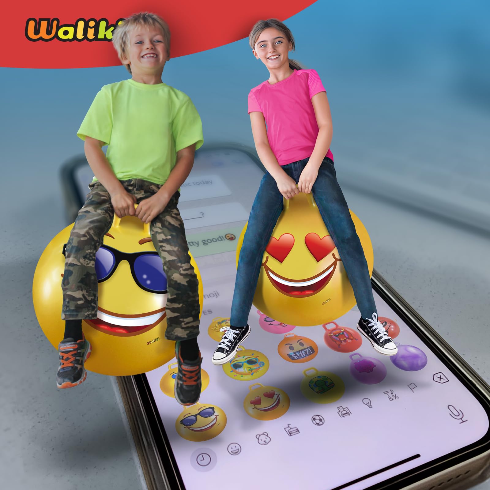 Waliki Hopper Ball family bounce with child and parent enjoying motion