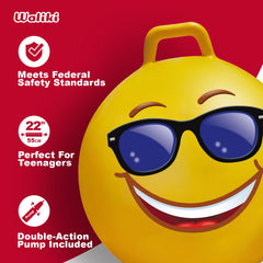 WALIKI hippity-hop ball used in relay races for group fun