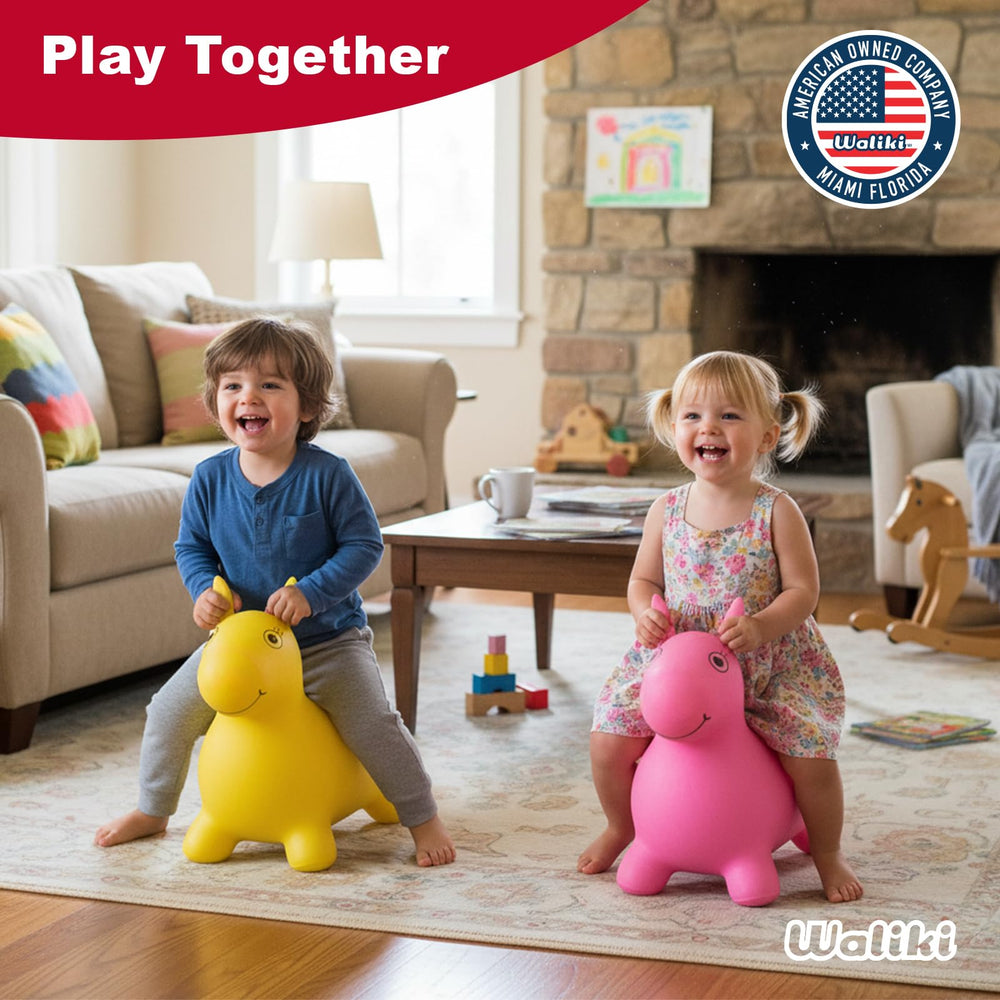 WALIKI toy includes a double-action pump for quick inflation