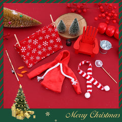 WanBigVa Christmas Elf Doll mini chair, tent, bucket, and fish set for immersive play