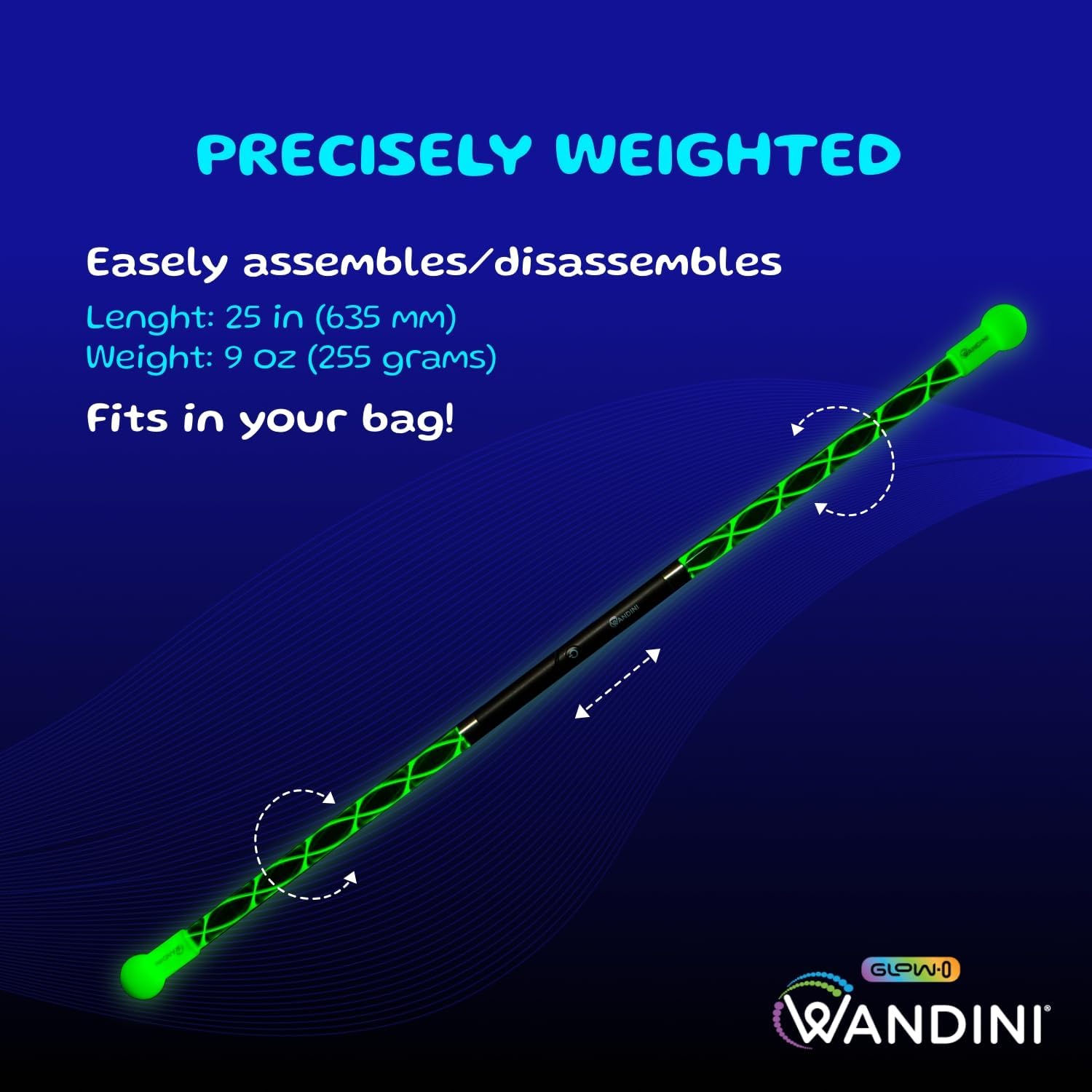 Wandini Glow with 22 color modes for vibrant stage lighting