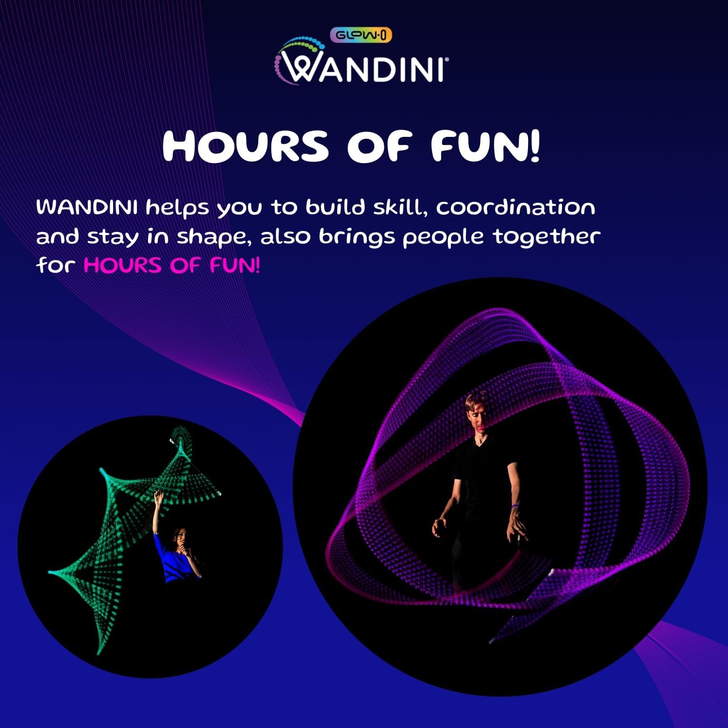 Wandini Glow collapsible levitation wand folded for travel