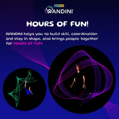 Wandini Glow collapsible levitation wand folded for travel