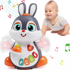 Wanonoo baby musical Easter bunny toy with dancing motion for engaging play
