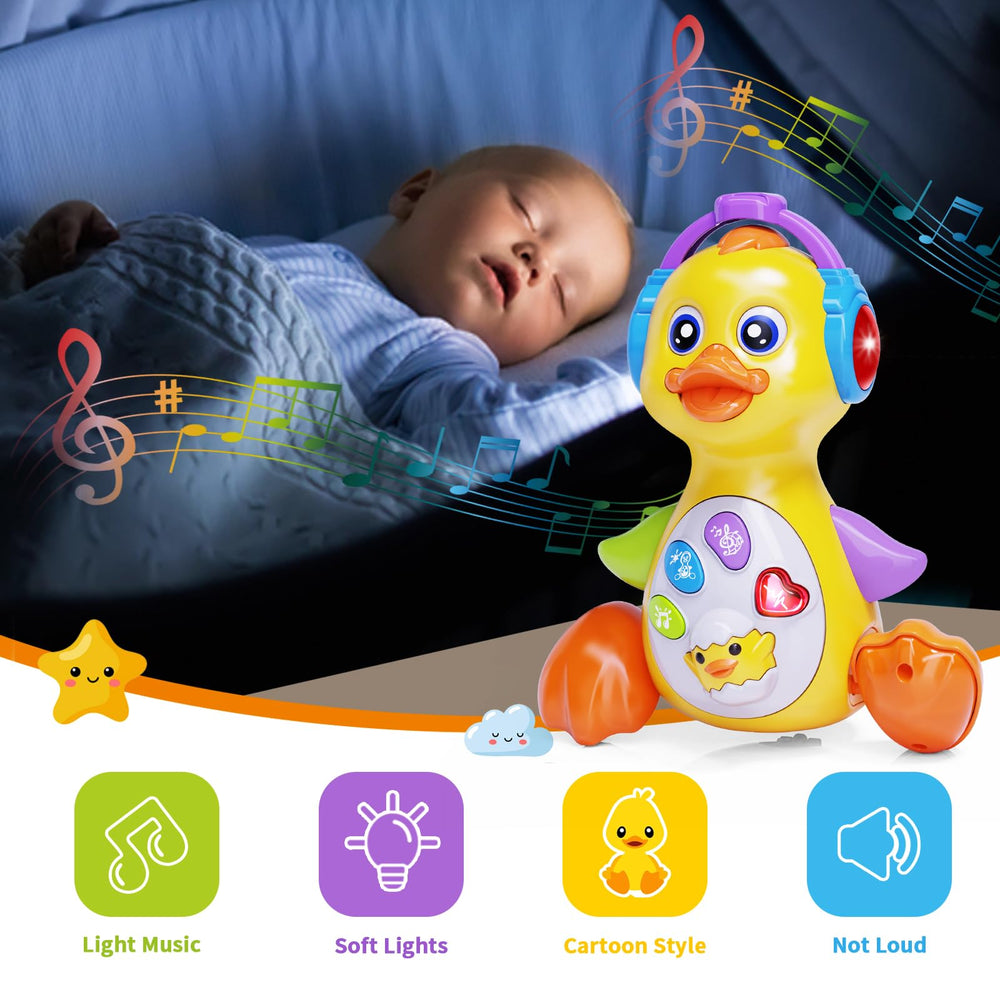 Wanonoo Dancing Duck supports early learning with musical cues and color buttons.