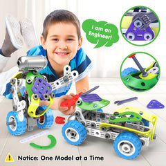 Wanonoo 10-in-1 STEM helicopter model supports motor skills through interactive play.