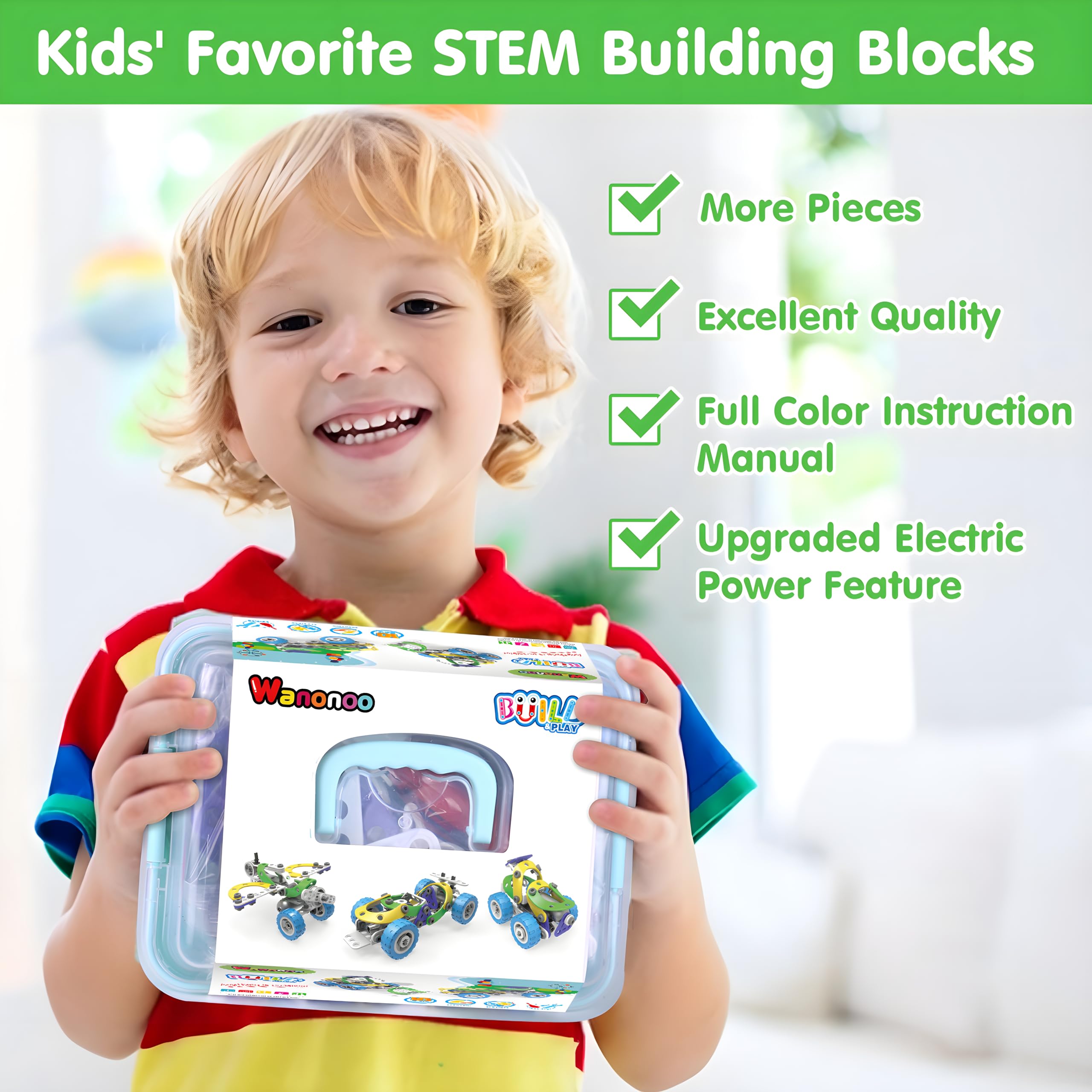 Wanonoo 10-in-1 STEM UTV car model inspires hands-on construction and teamwork.