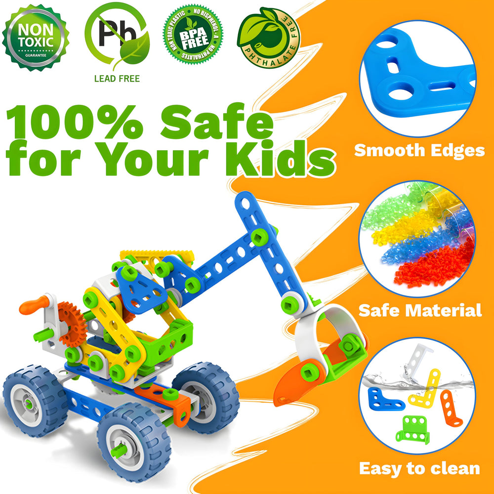 Wanonoo 12-in-1 STEM kit airplane model fosters spatial planning and imaginative flight