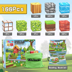 Wanplay 1-inch magnetic blocks pack supports quick setup and varied structures.