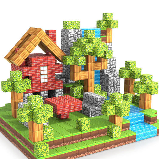 Wanplay forest-theme magnetic blocks set inspires imaginative forest adventures and open-ended play.
