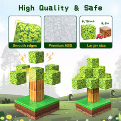 Wanplay blocks feature smooth edges and non-toxic materials.