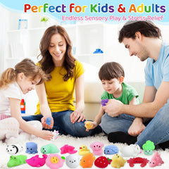 Waraoko Mochi Squishies unicorns and pandas encourage calm, focused break time.