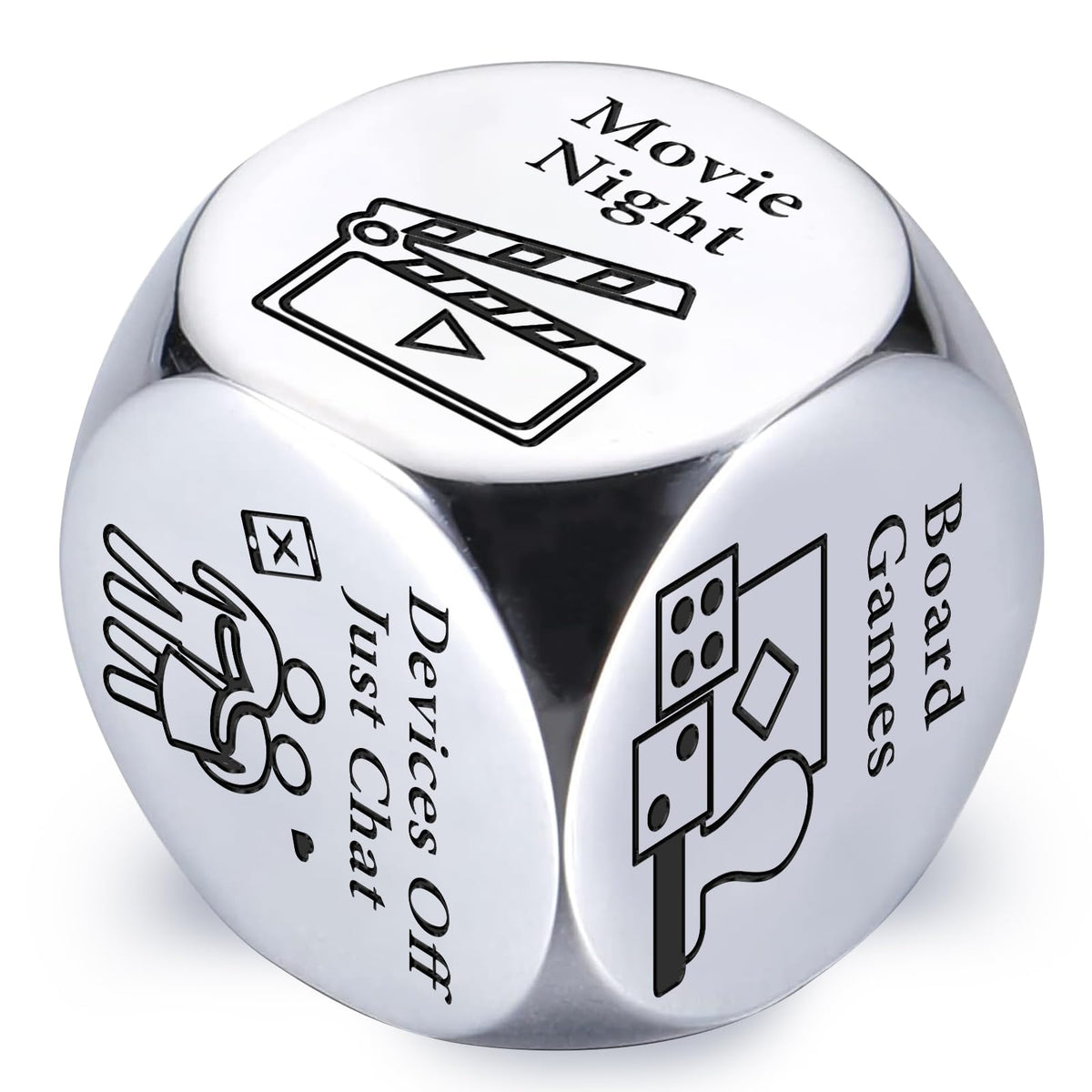 Wareon date night dice in gift box, ready for gifting