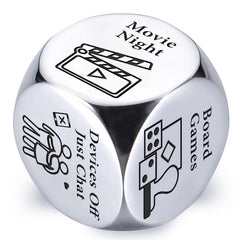 Wareon date night dice in gift box, ready for gifting