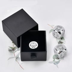 Wareon engraved six options dice highlighting six date-night activities