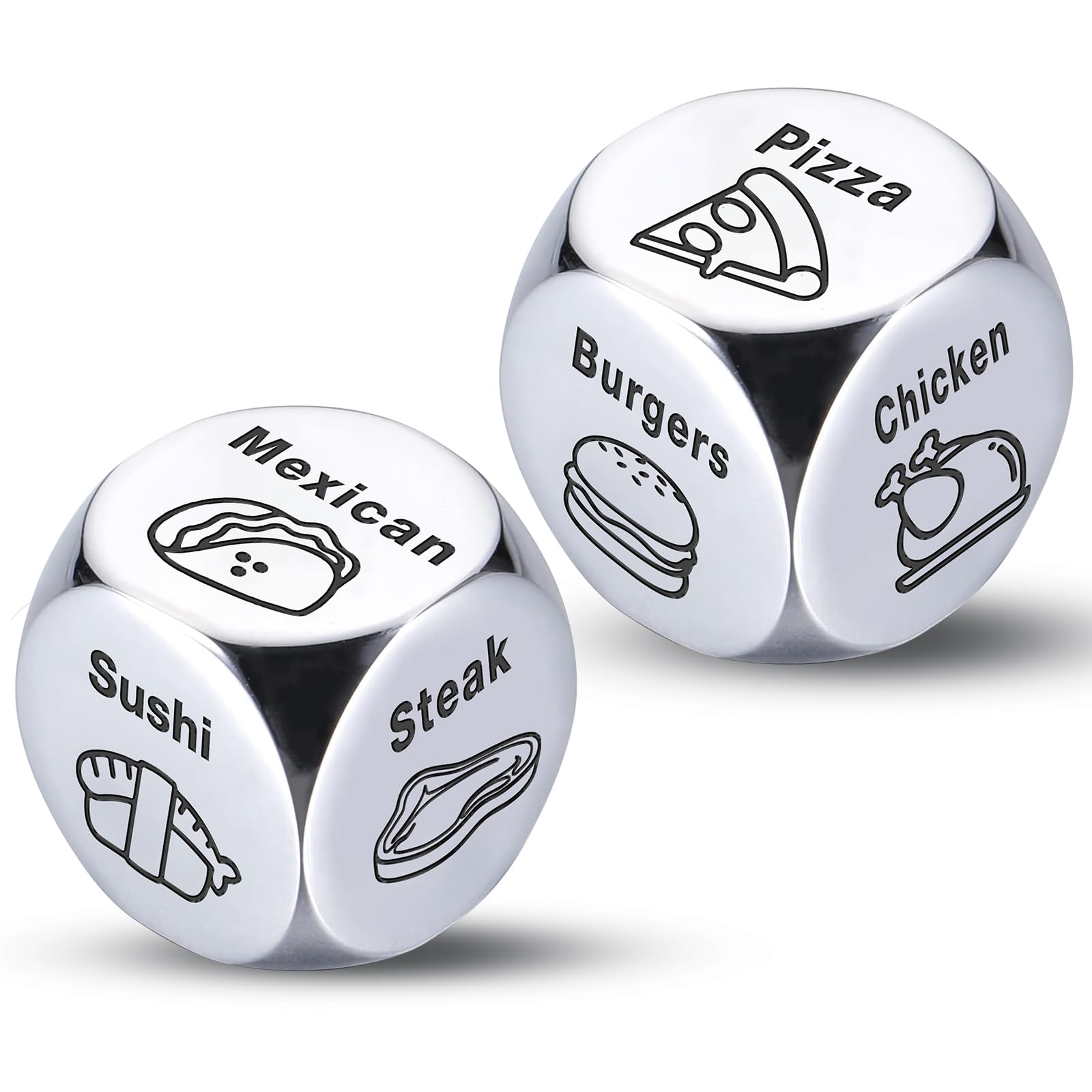 Wareon food decision dice with protective film for safe gifting.