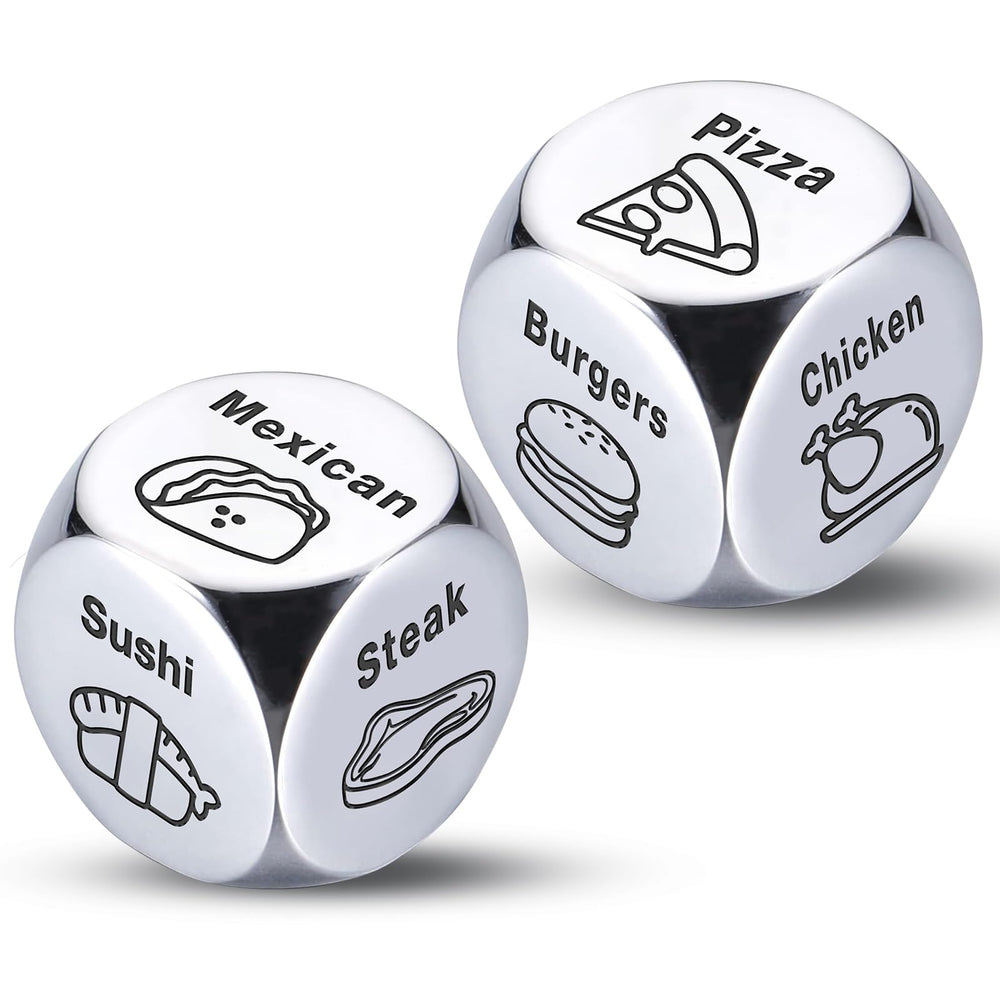 Wareon food decision dice with protective film for safe gifting.