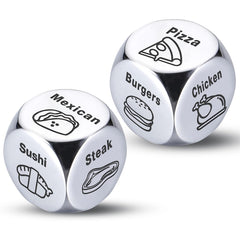 Wareon food decision dice with protective film for safe gifting.