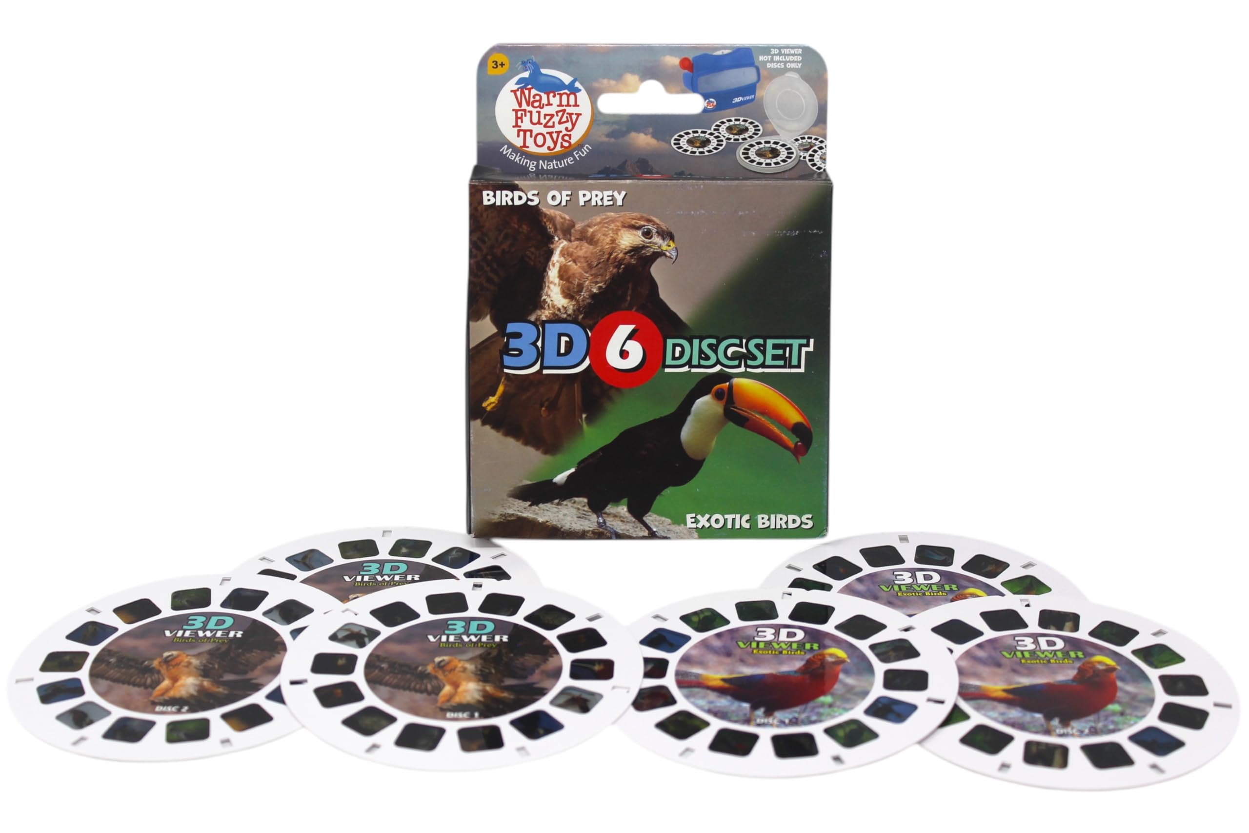 Warm Fuzzy Viewfinder Reels featuring the American Kestrel for curious observation during play