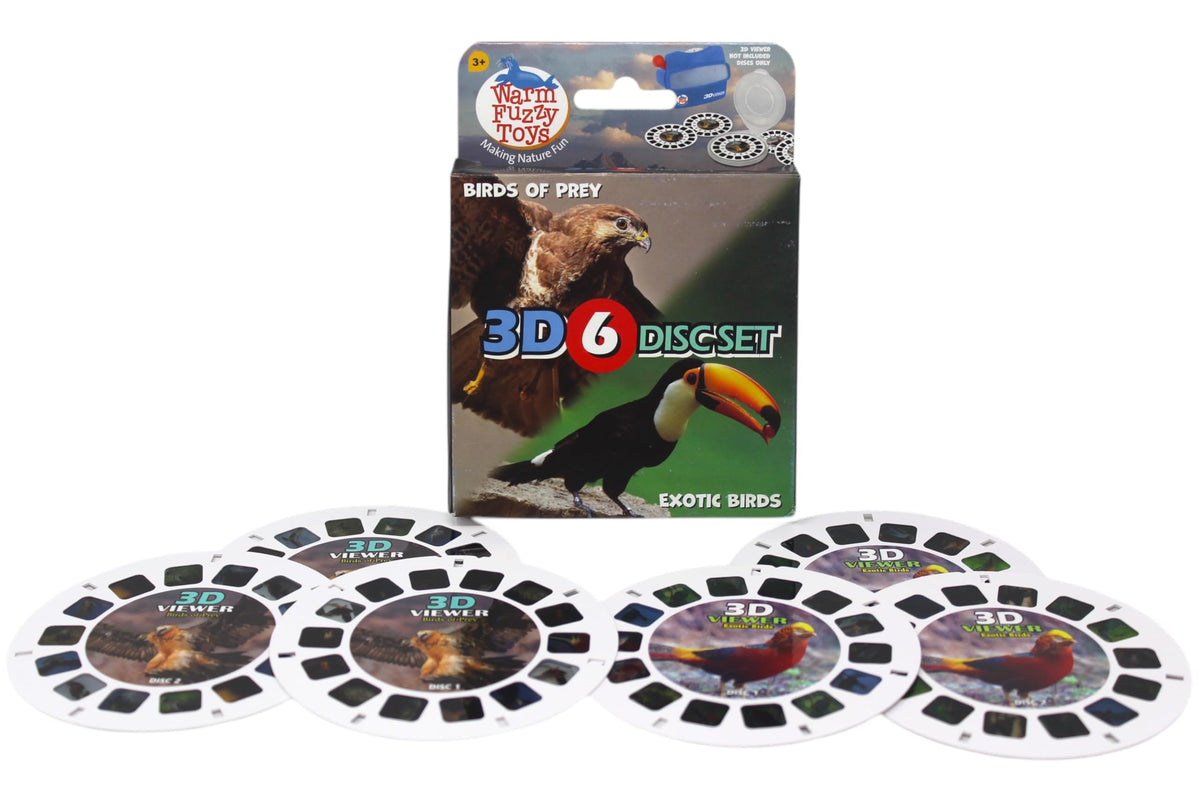 Warm Fuzzy Viewfinder Reels featuring the American Kestrel for curious observation during play