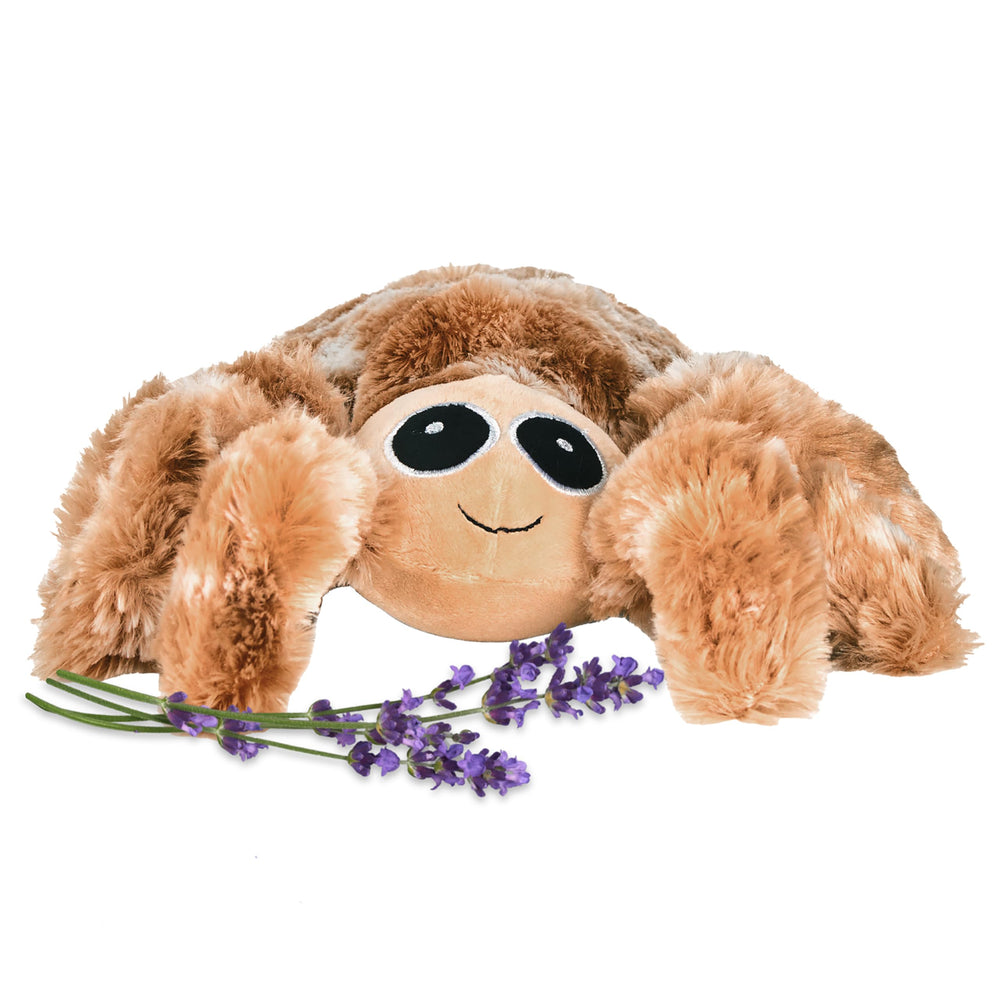Warm Pals Spider microwavable plush hug for cozy evenings.