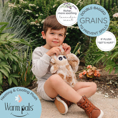 Warm Pals Spider weighted plush with soft fabric for calm moments.