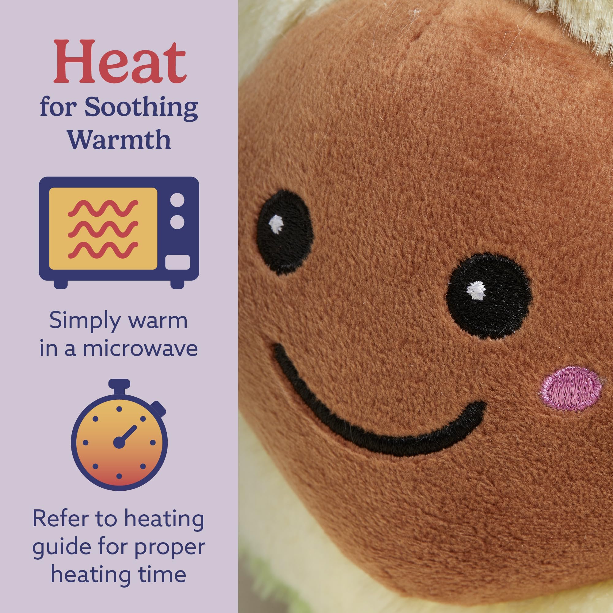 Warmies Avocado plush cooling option stored in freezer for refreshing touch.