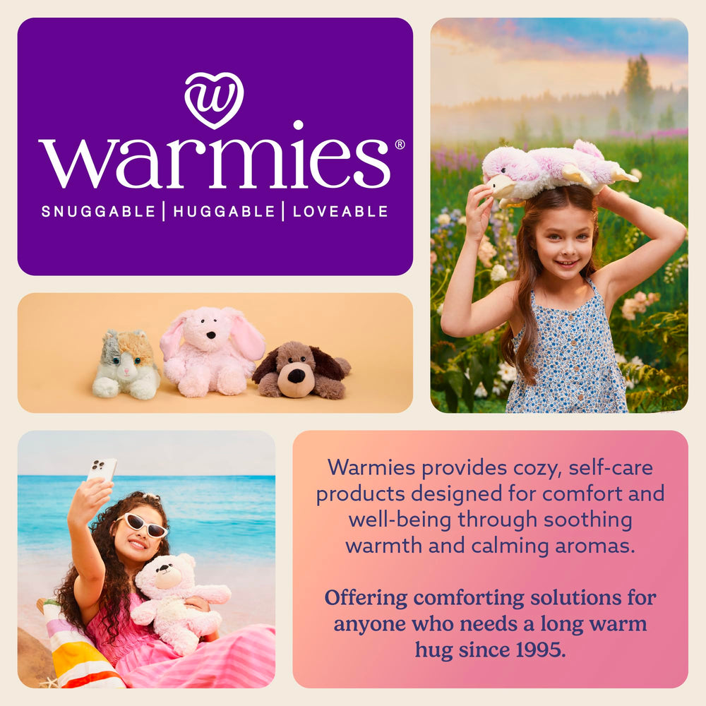 Warmies Avocado plush design is child safe and meets safety standards.