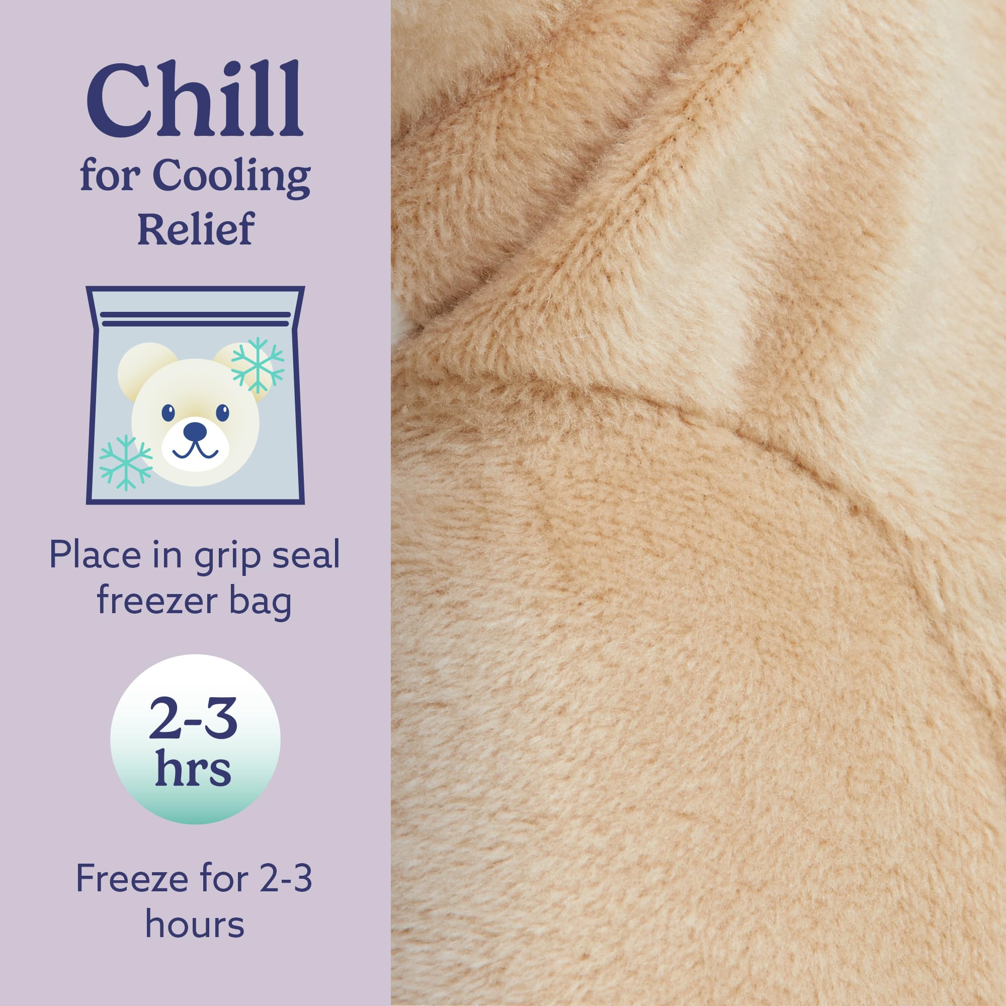 Warmies Bull Dog cooling plush provides a refreshing chill on hot days