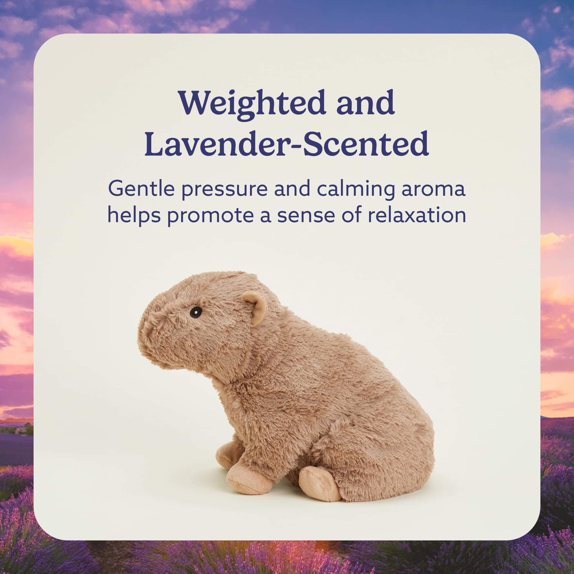 Warmies Capybara cooling option for a refreshing cool touch on warm days