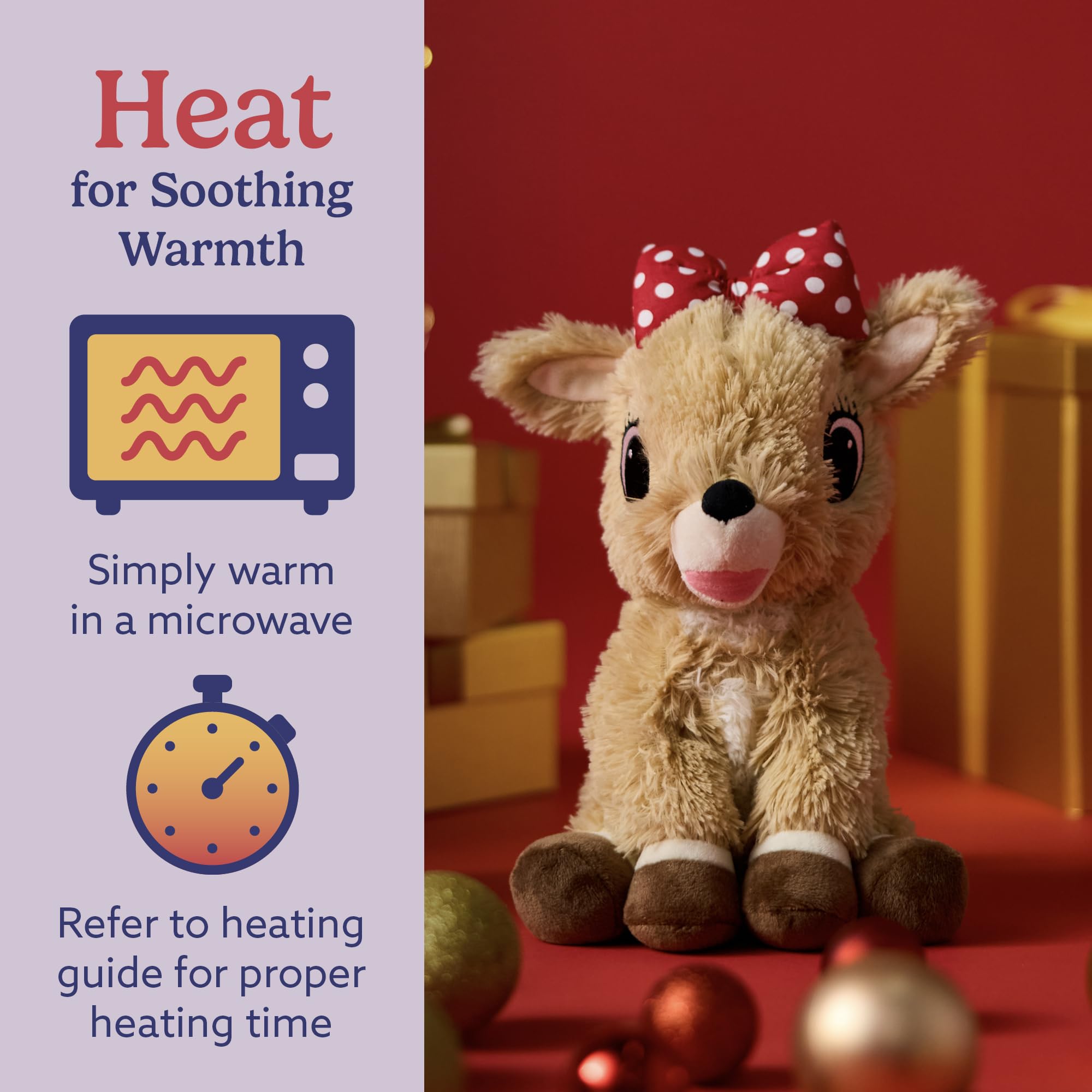 Warmies Clarice lavender scented plush creates a gentle aroma at night.