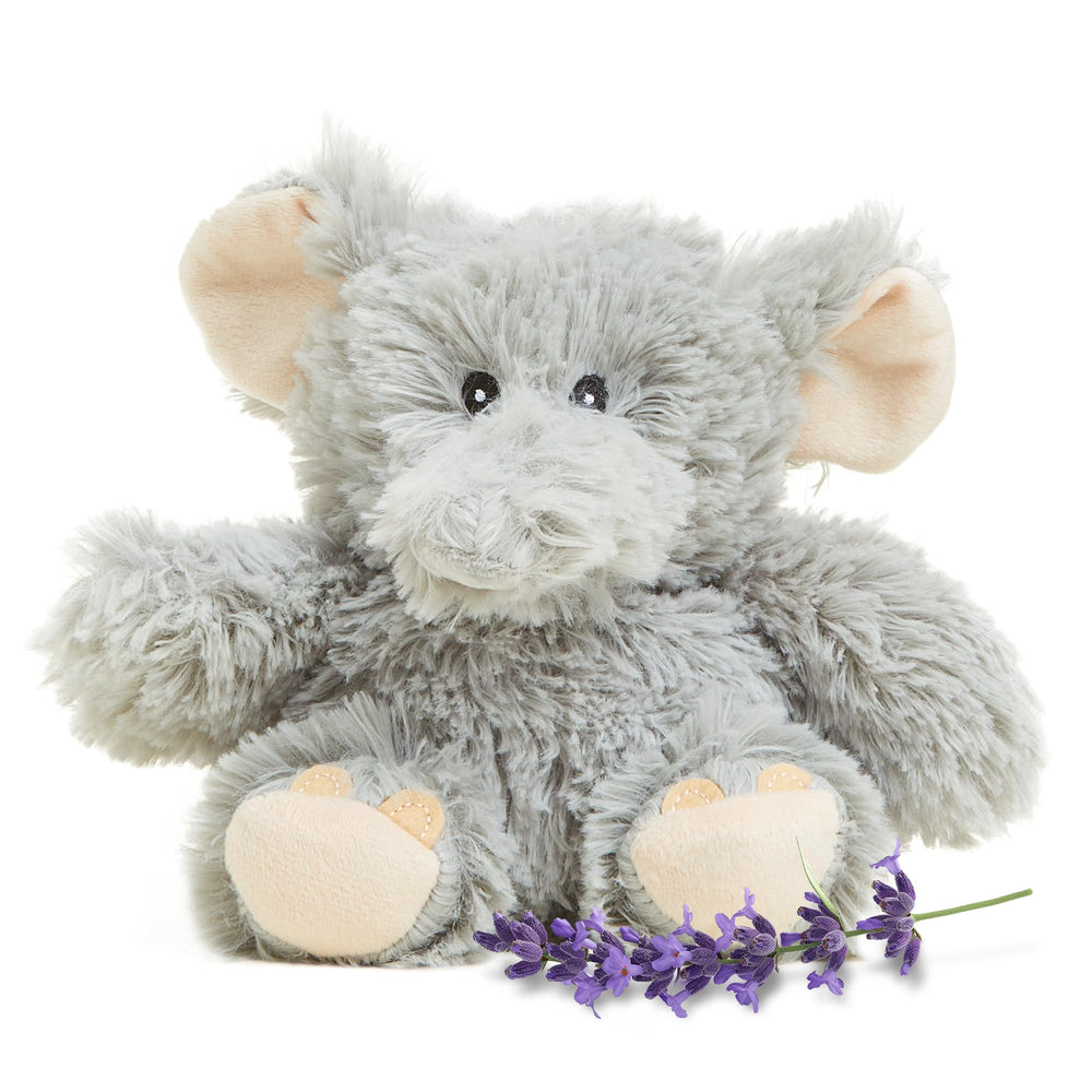 Warmies Elephant plush delivers soothing warmth for cozy evenings.