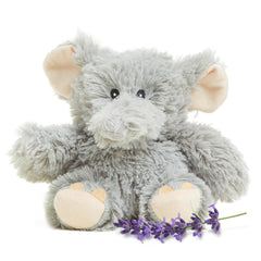 Warmies Elephant plush delivers soothing warmth for cozy evenings.