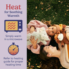 Warmies Gray Elephant cooling option lets you chill the plush for refreshing sensation.