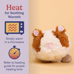Warmies guinea pig plush lavender scent adds gentle bedtime calm.
