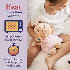 Warmies heated plush after microwaving delivers comforting warmth for moments of quiet.