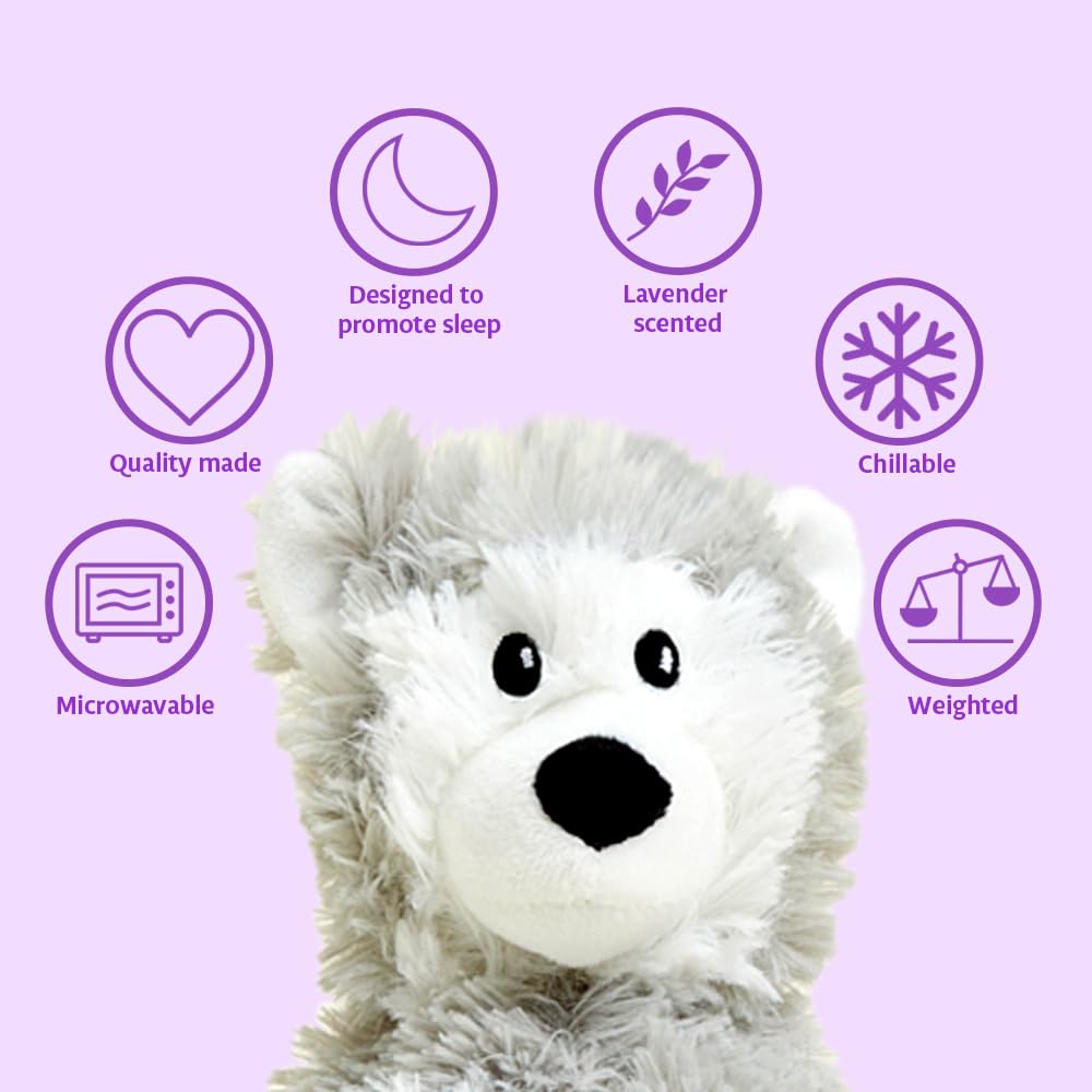 Warmies Husky plush close-up shows ultra-soft fabric for cuddling.